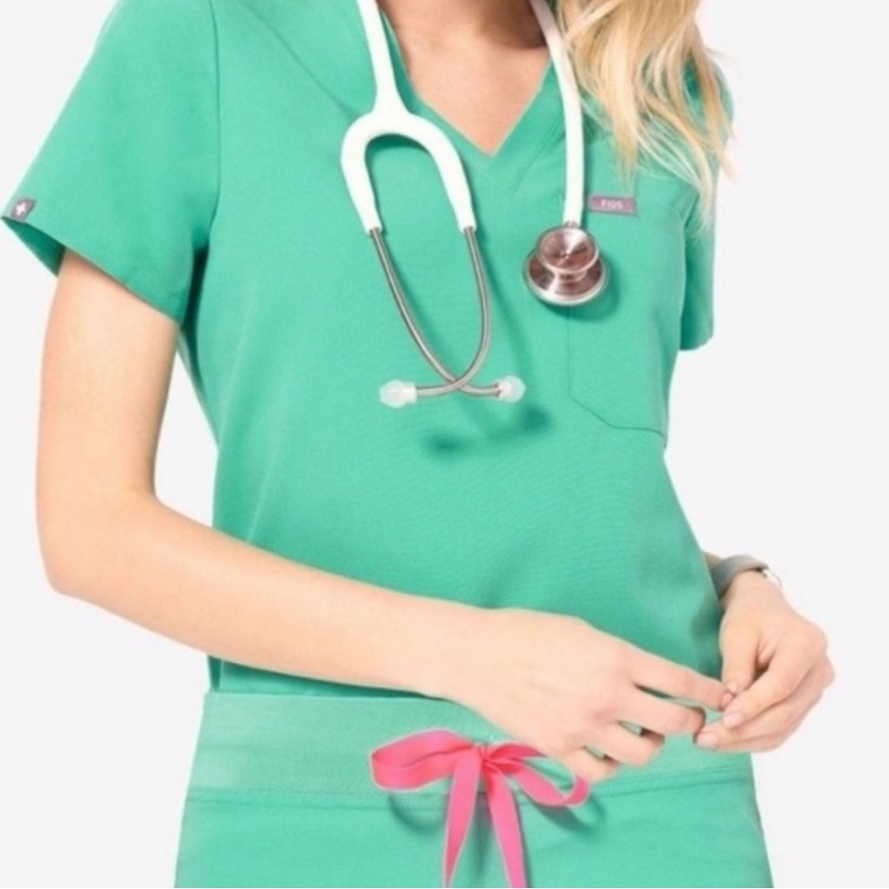 Figs Catarina Scrub Top Surgical Green Women’s Large